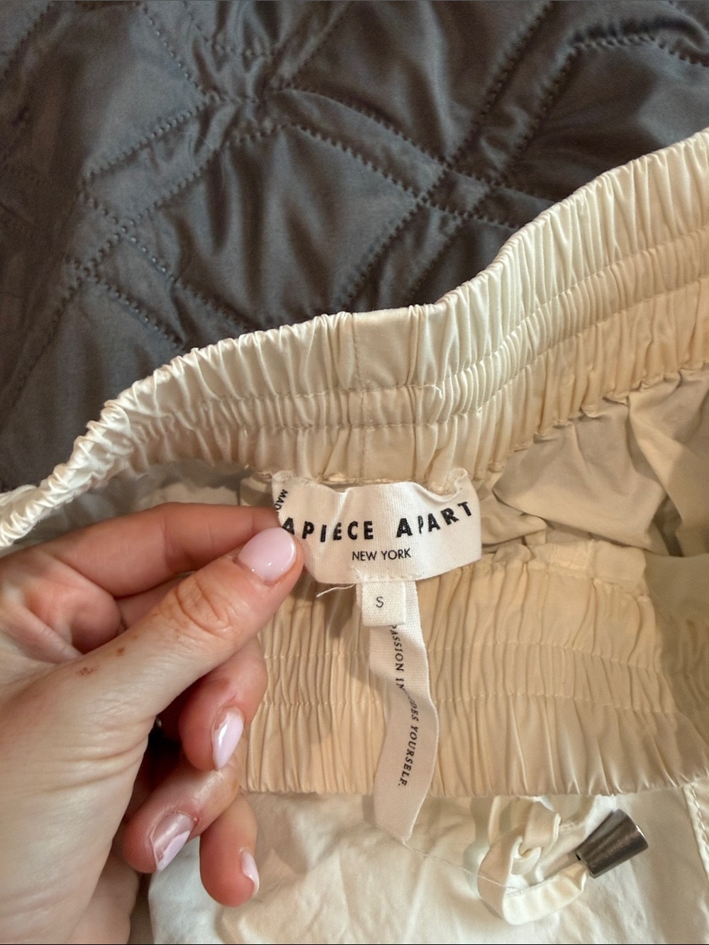 APIECE APART TRAIL SHORT CREAM - Picture 5 of 6